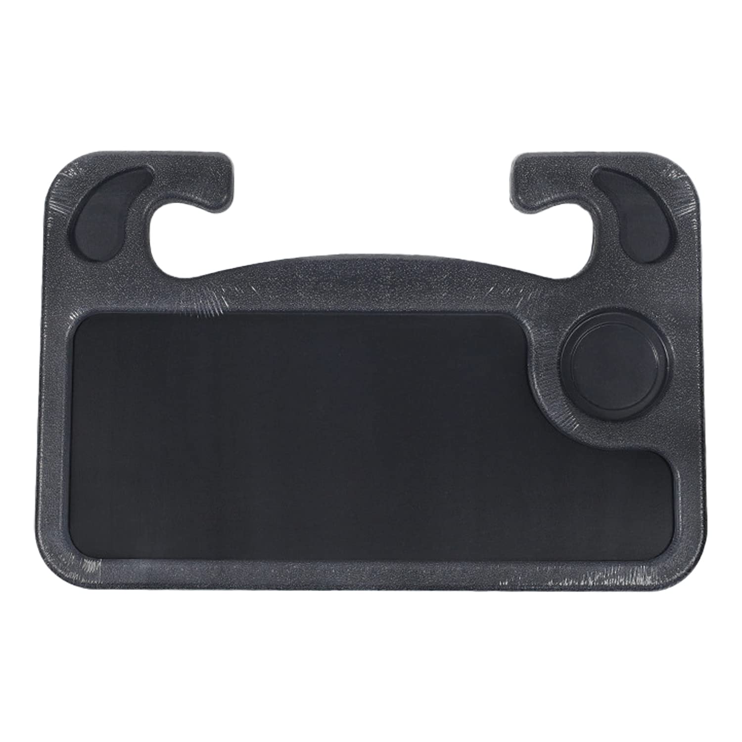 Angzhili Portable Car Steering Wheel Desk - Adjustable Car Tray for Eating & Drinking While Driving, Universal Steering Wheel Mount Tray for Travelers & Commuters (Black) | Perfect for Road Trips, Food Delivery Drivers & Office Lunch Breaks