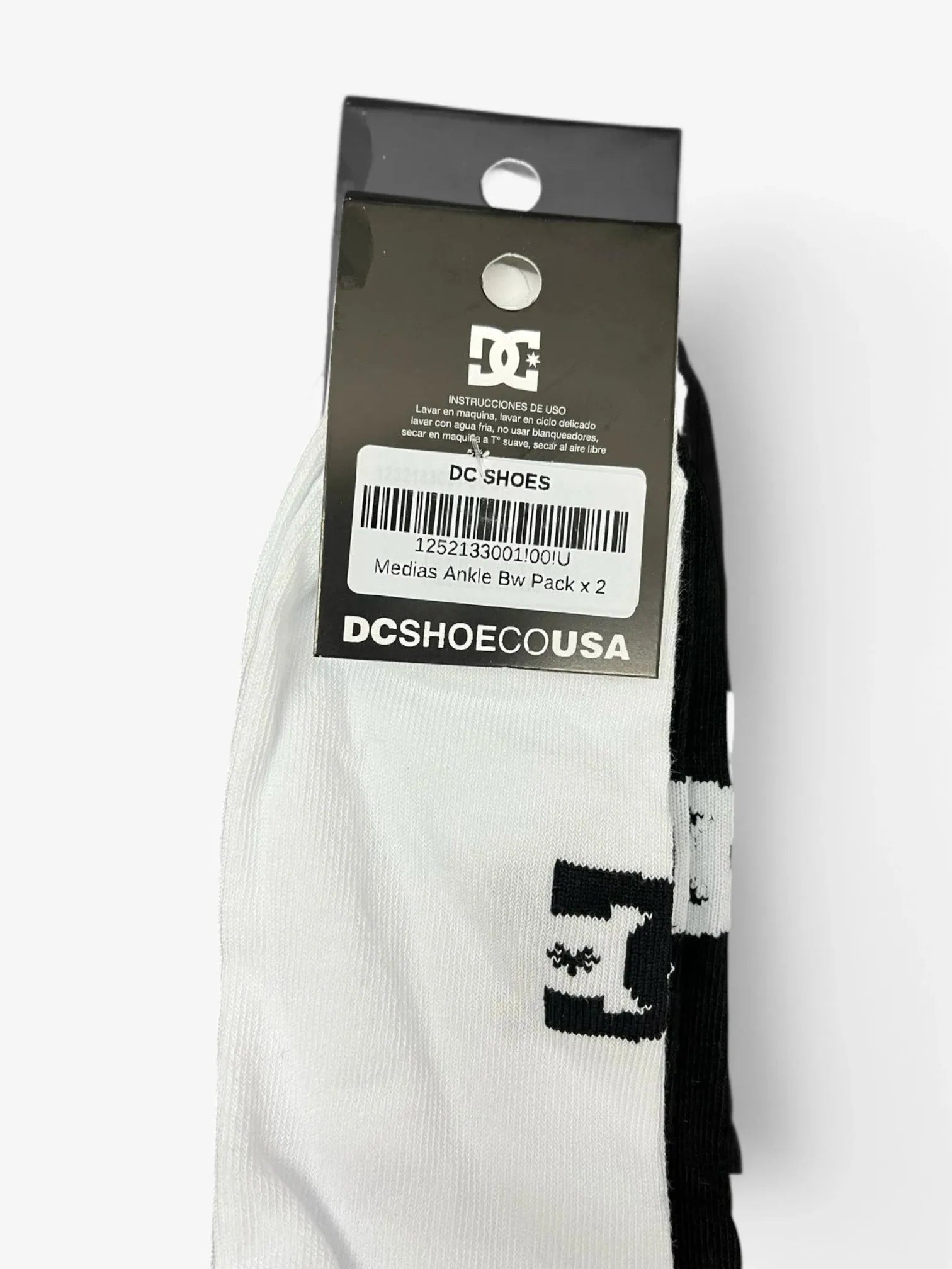 DC Ankle Socks 2-Pack - Black & White for Men & Women | Comfortable & Breathable for Running, Hiking & Daily Wear