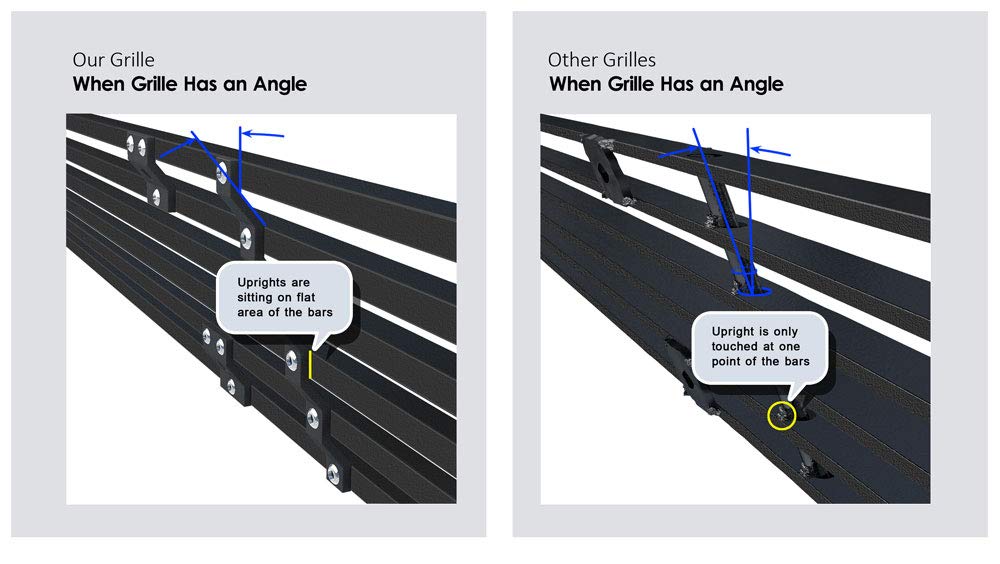 APS Stainless Steel Black Billet Front Grill Grille Insert Compatible with Dodge Nitro 2007-2011 Models - D66473H - Upgrade Your Truck's Style for Off-Road & Daily Driving