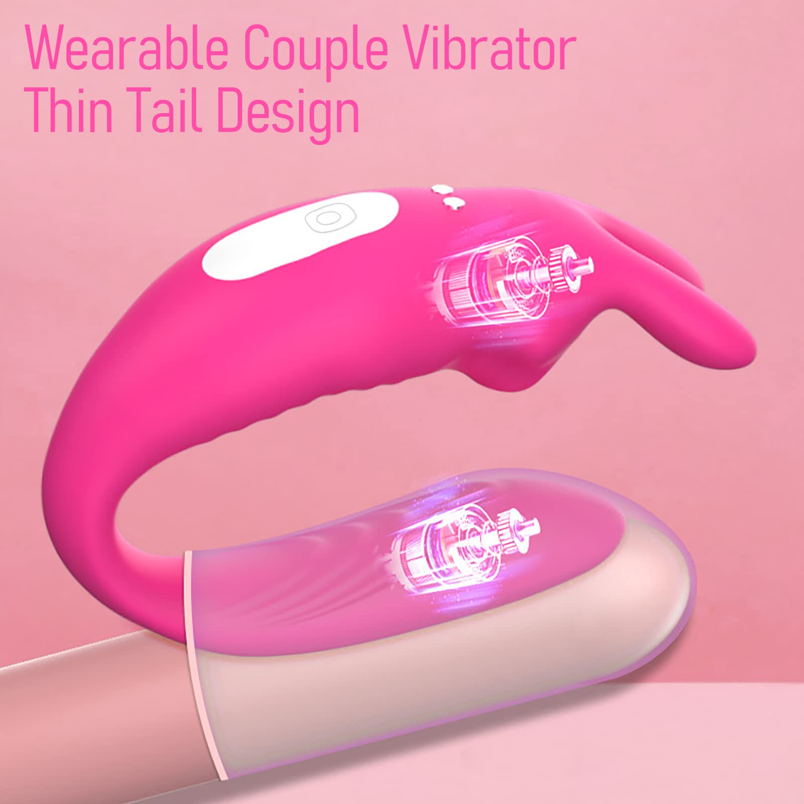 Premium Wearable Clitoral & G-Spot Vibrator for Women - 12 Vibration Modes, Waterproof Couples Panty Vibrator, Dual Stimulation Sex Toy for G-Spot & Clitoral Pleasure | Perfect for Solo Play, Couples Intimacy & Discreet Wear Under Clothing