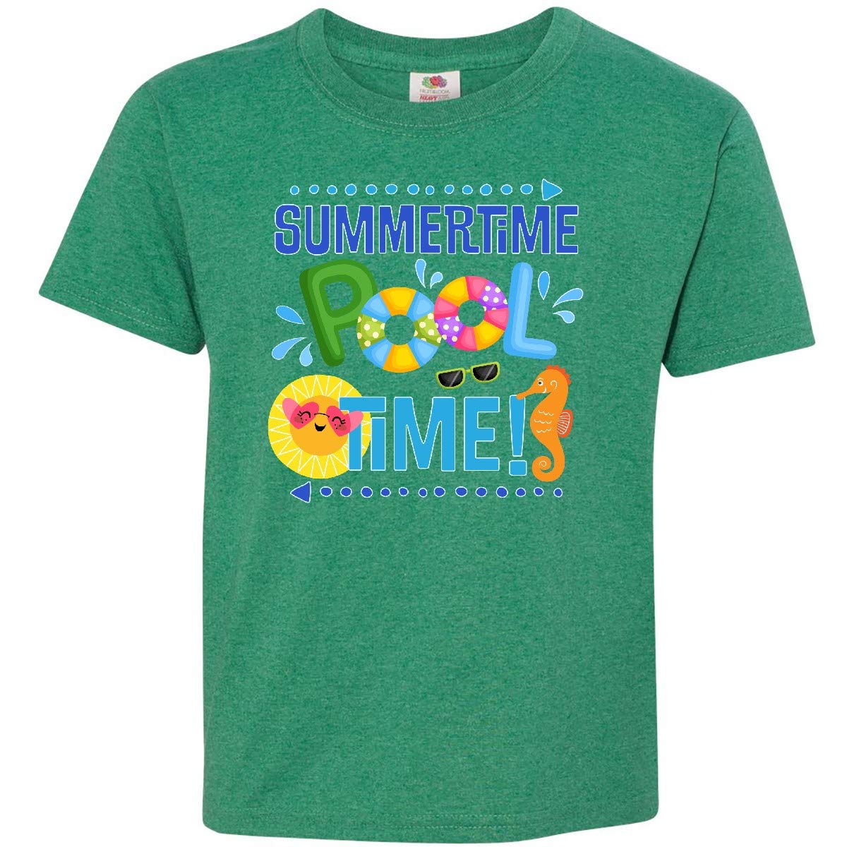 Inktastic Summer Vacation Pool Time Swimming Youth T-Shirt - Fun Graphic Tee for Kids & Teens - Perfect for Beach, Pool Parties & Summer Outings