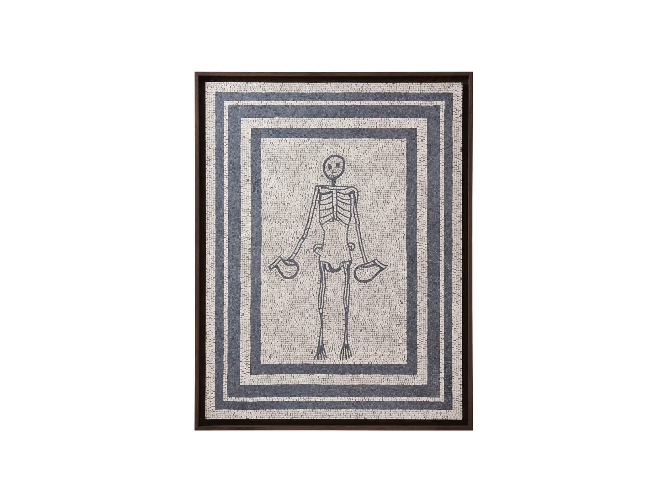 Handmade Mosaic Skeleton Art - Unique Gothic Home Decor for Halloween, Day of the Dead & Dark Aesthetic Rooms - Perfect Wall Art for Living Room, Bedroom or Office