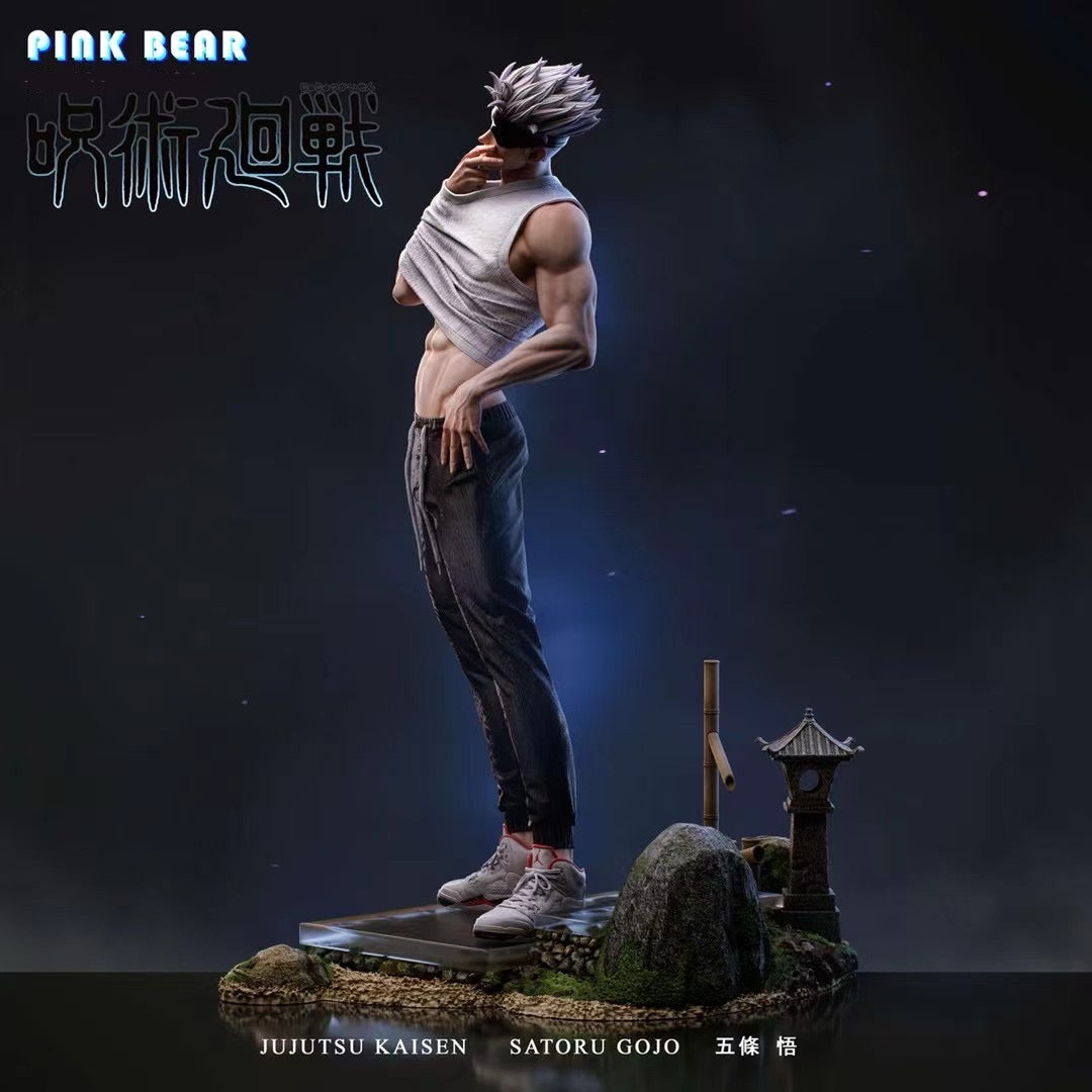 Pink Bear Studio Jujutsu Kaisen Satoru Gojo Anime Figure - Collectible Action Figure for Anime Fans | Perfect for Display, Cosplay, and Gift Giving