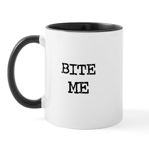 White/Black Inside - Bite Me Mug
