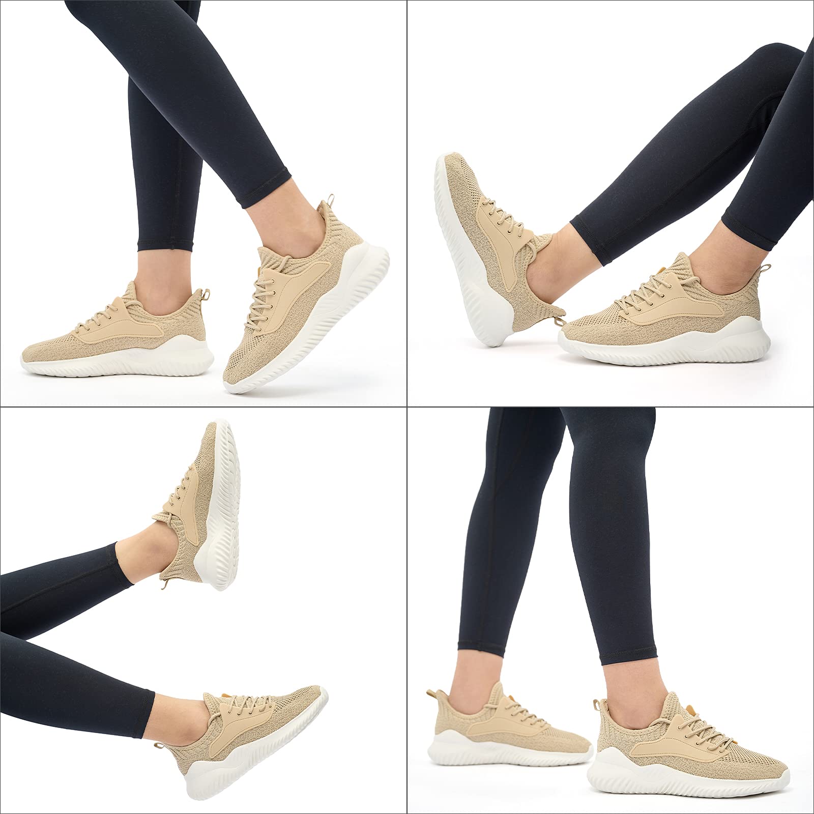 Akk Women's Slip-On Walking Shoes - Lightweight Memory Foam Sneakers for Running, Tennis, Gym & Outdoor Activities | Perfect for Workouts, Travel & Casual Wear