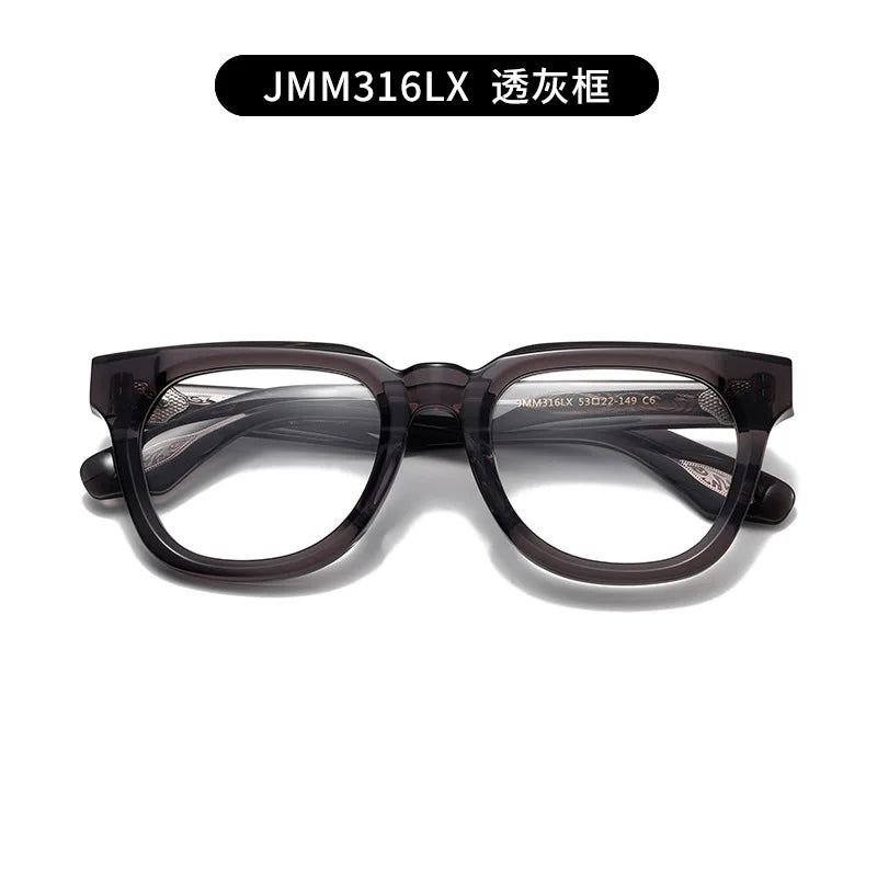 Aror Unisex Full Rim Square Thick Acetate Eyeglasses 842316 - Stylish & Durable Glasses for Men & Women - Perfect for Reading, Work, and Everyday Fashion