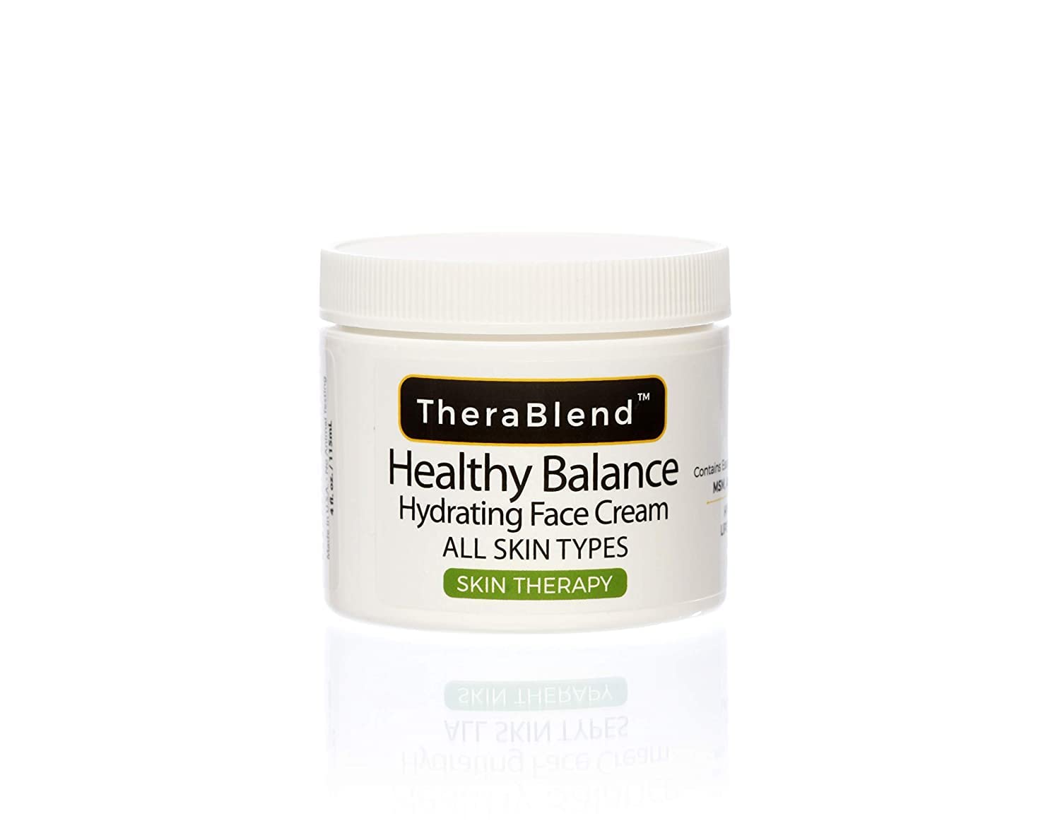TheraBlend Healthy Balance Hydrating Face Cream 4 oz - Moisturizing & Nourishing Daily Skincare for Dry & Sensitive Skin - Perfect for Morning & Night Routine