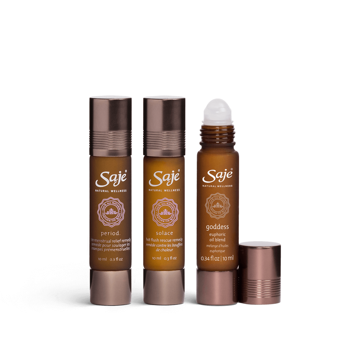 Cycle Support Roll On Trio - Natural Essential Oil Blend for Menstrual Relief & Relaxation - Perfect for PMS, Cramps & Stress Relief at Home or On-the-Go