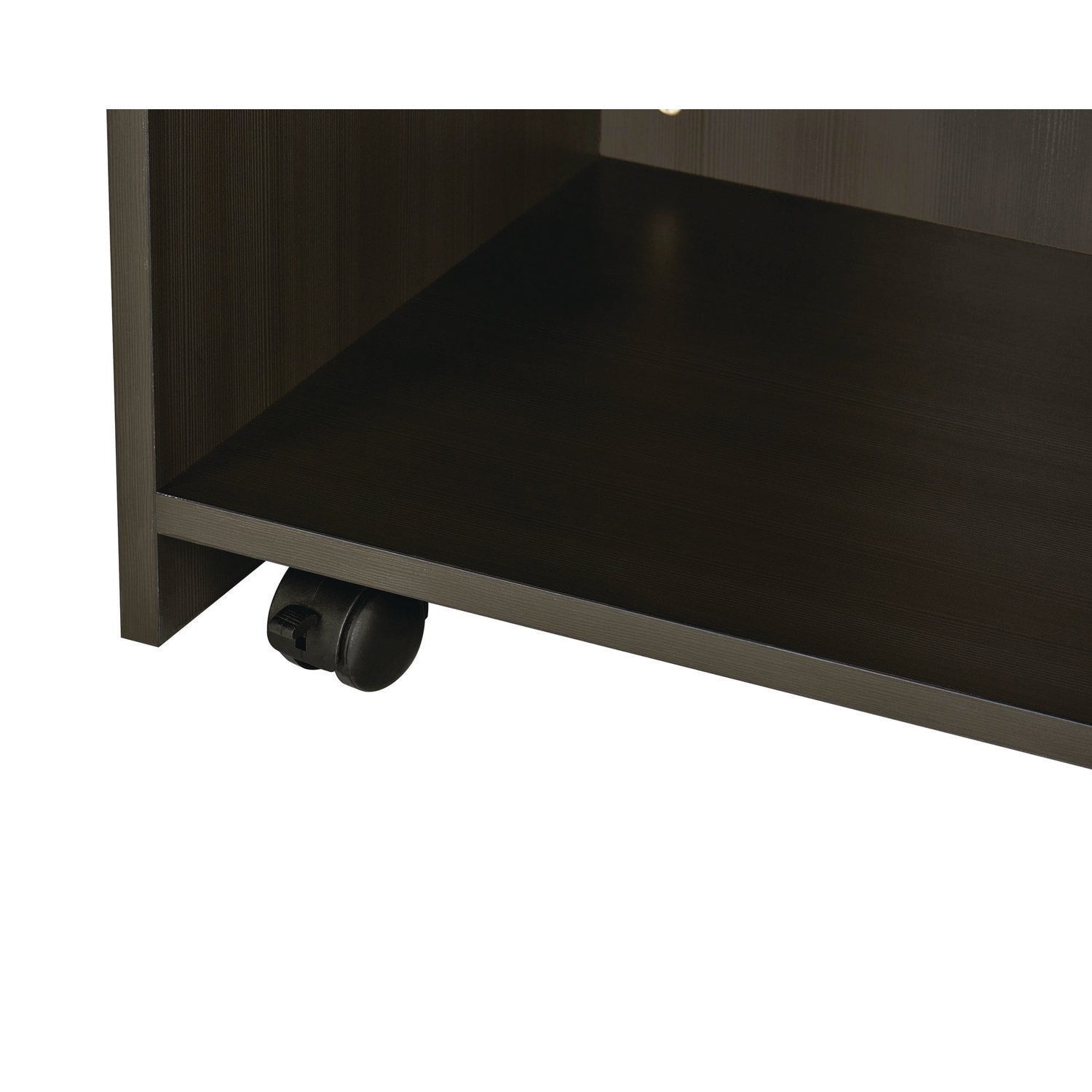 AdirOffice Wooden Mobile Podium with Storage Shelves - 22.44