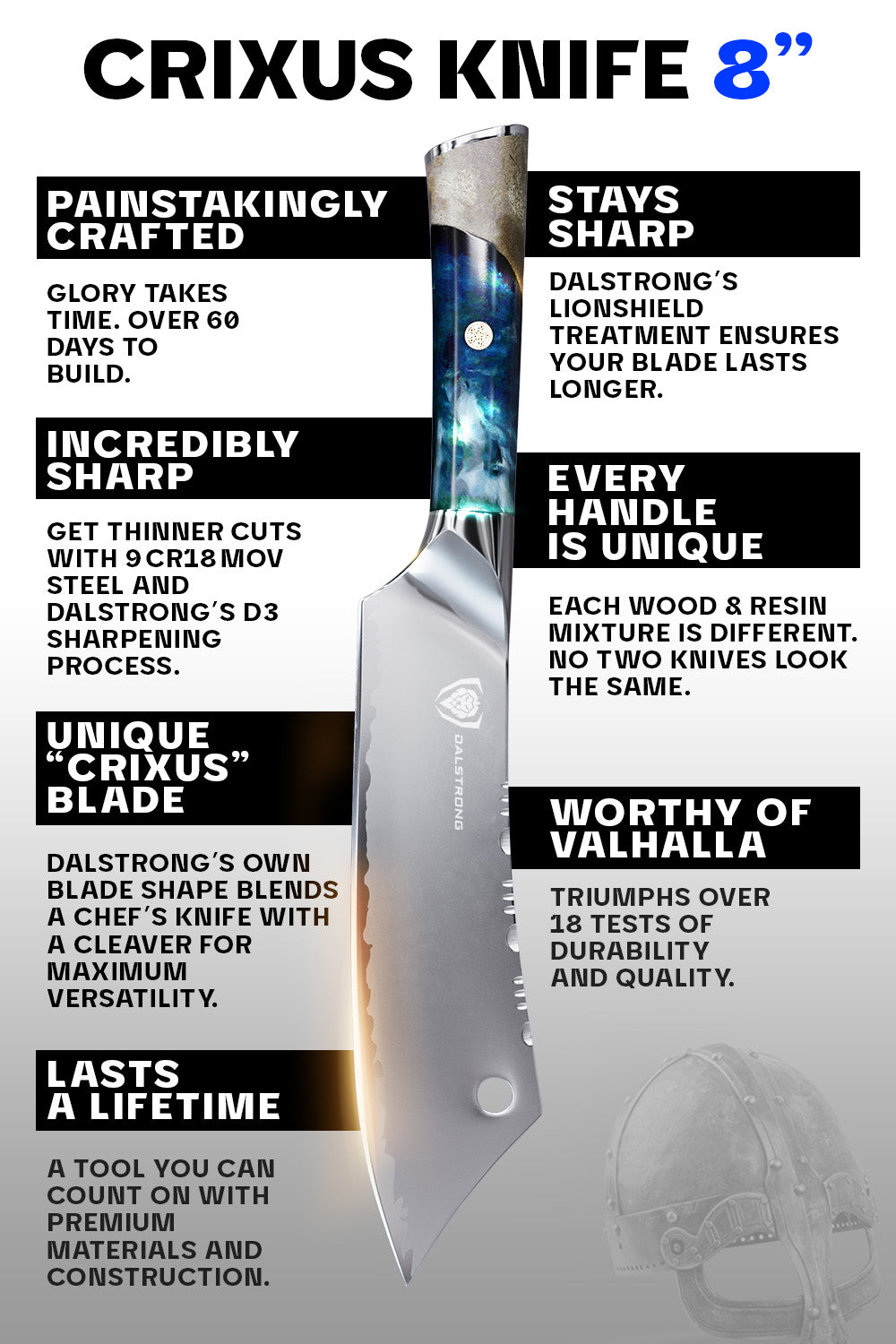 Dalstrong Valhalla Series Crixus 8