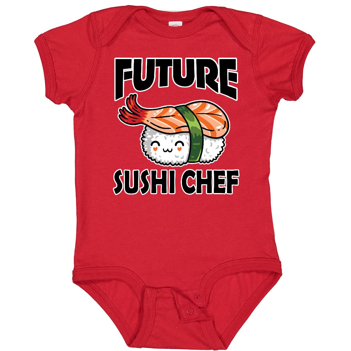 Inktastic Future Sushi Chef Baby Bodysuit - Cute Japanese Food Themed Onesie for Infants & Toddlers - Perfect for Cooking Enthusiasts, Themed Parties & Photo Shoots