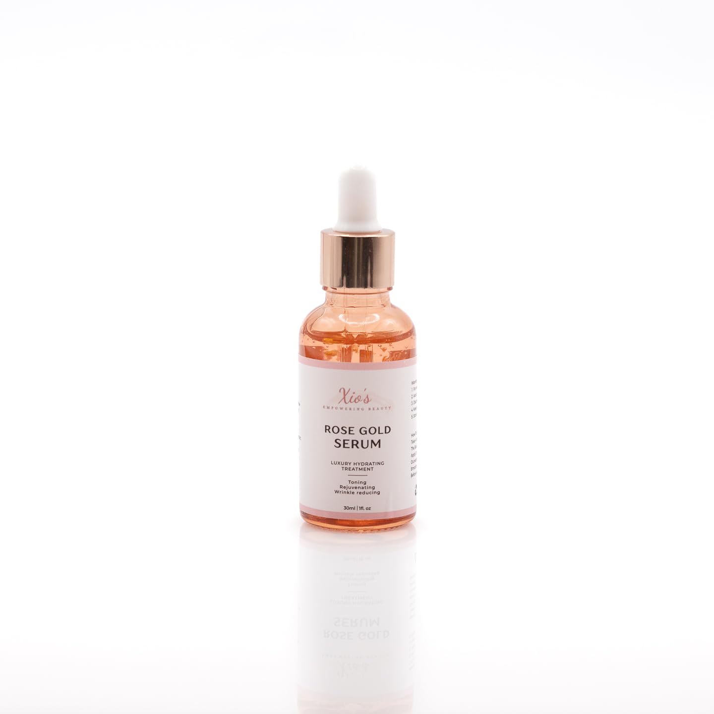 Best Rose Gold Facial Serum for Glowing Skin - Anti-Aging & Hydrating Face Serum with Vitamin C - Perfect for Night Routine & Daily Skincare