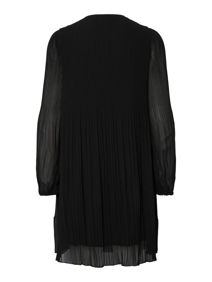 Naomi Short Sleeve Black Dress for Women - Casual Summer Party Wear - Perfect for Dates, Office, and Night Out