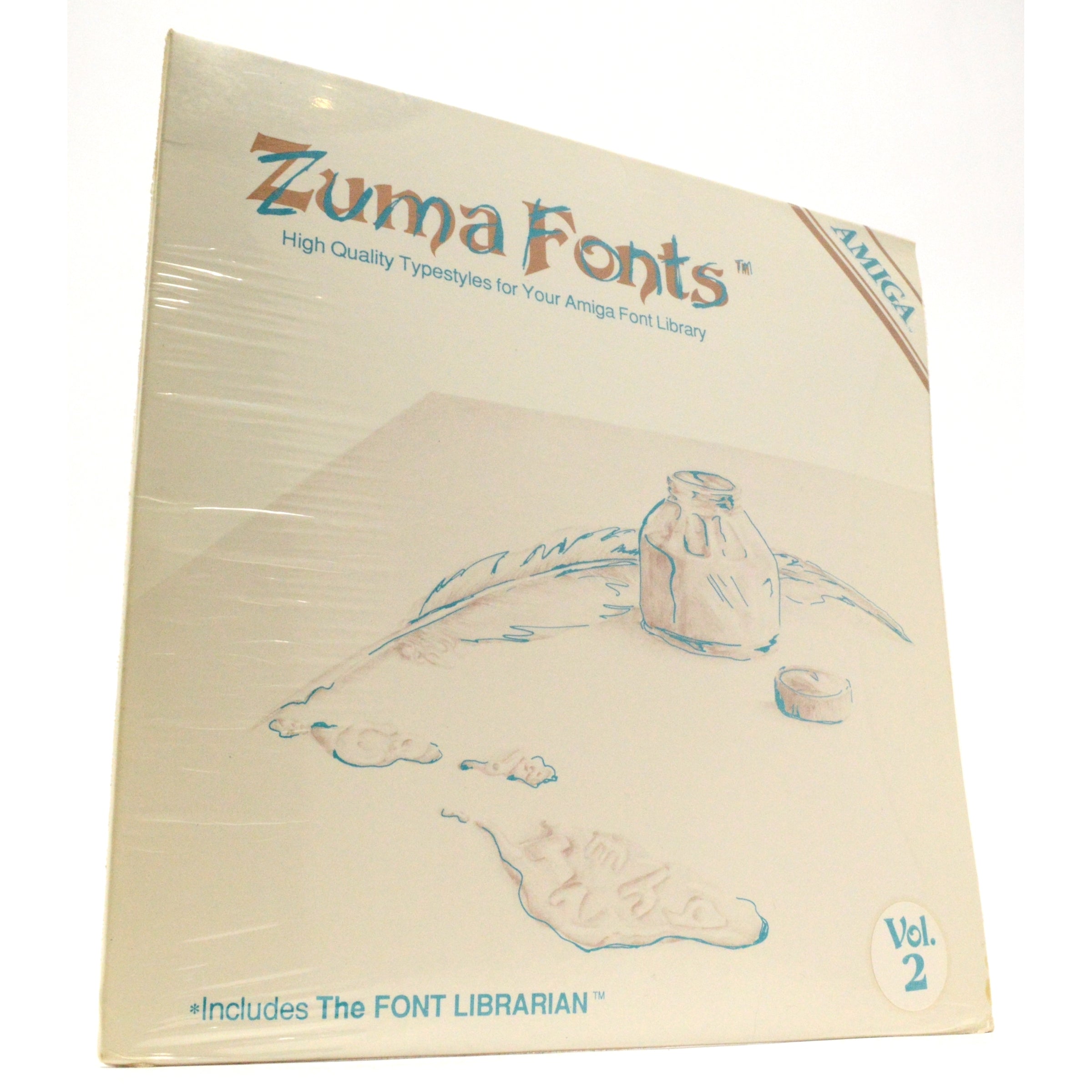 Brand New AMIGA ZUMA FONTS VOL. 2 Sealed - Vintage Computer Font Library Software for Graphic Design & Retro Computing