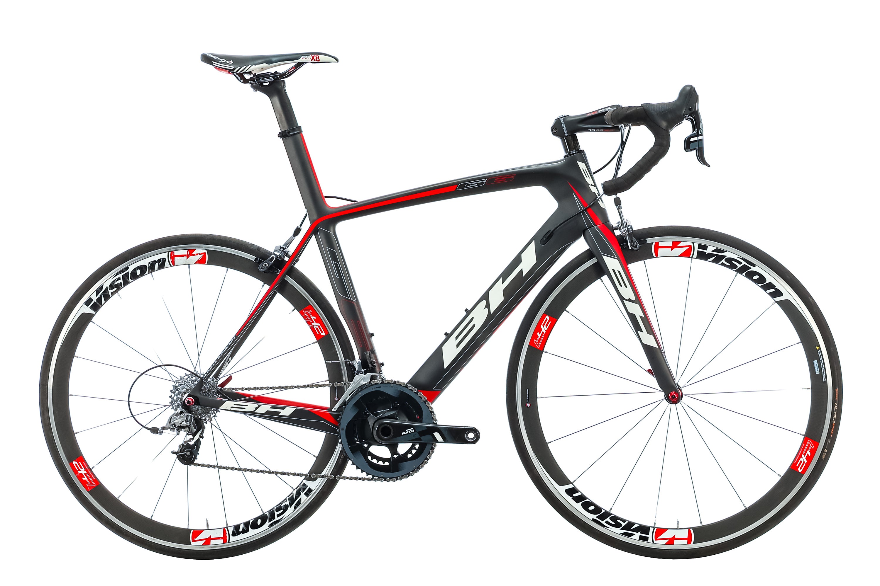 BH G6 Force Road Bike - Lightweight Carbon Frame, Shimano Components, Medium Size (54cm) - Perfect for Racing, Training & Long-Distance Cycling
