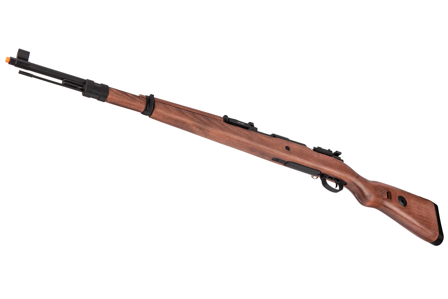 WWII German Kar 98K Airsoft Rifle - Real Wood Stock & Metal Bolt Action - Realistic Replica for Military Enthusiasts & Collectors - Perfect for WWII Reenactments, Airsoft Battles & Display Collections