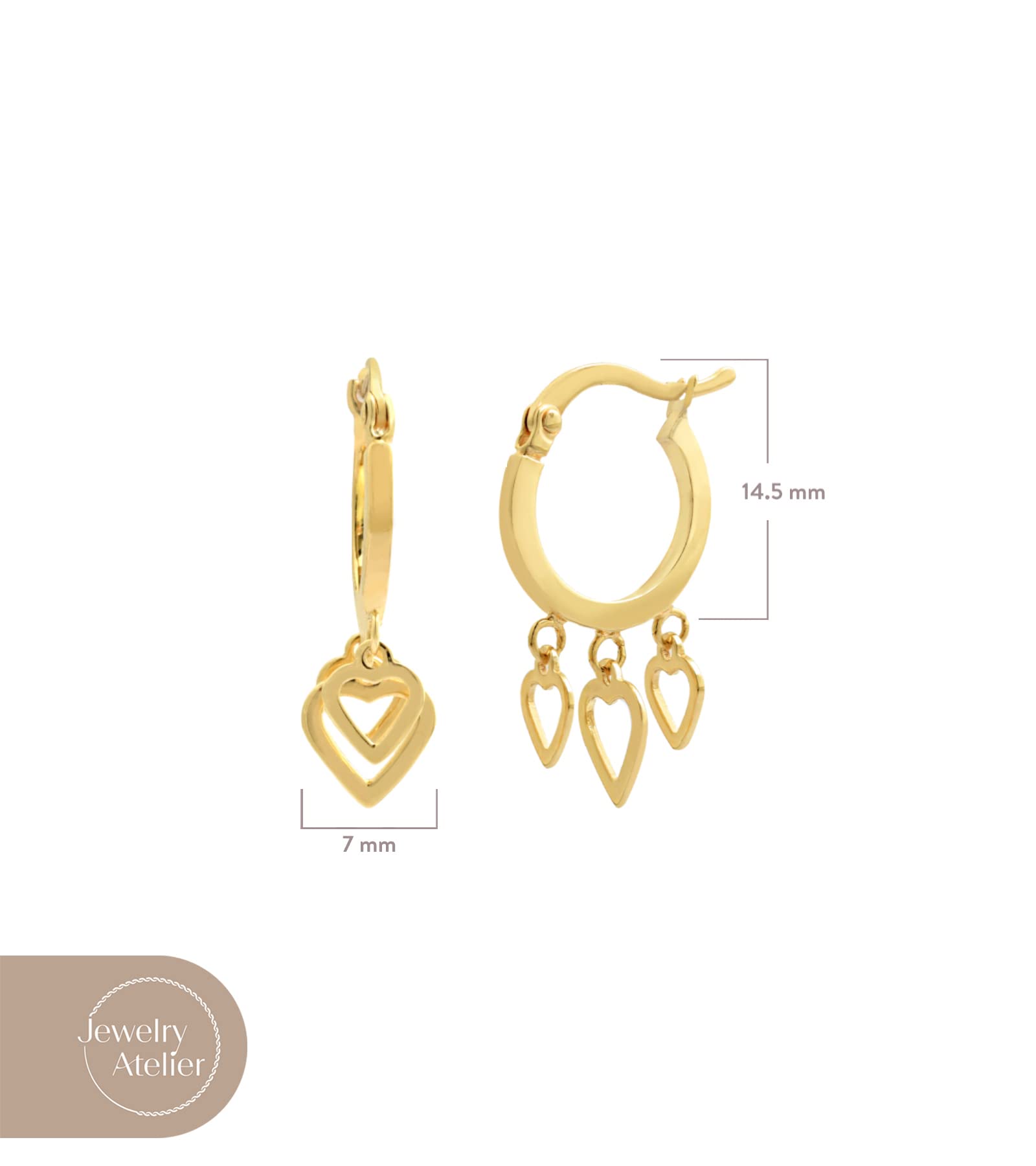 14K Gold Filled Stud & Dangle Earrings for Women - Elegant Fashion Jewelry Collection for Everyday Wear, Parties & Special Occasions | Hypoallergenic & Tarnish-Resistant