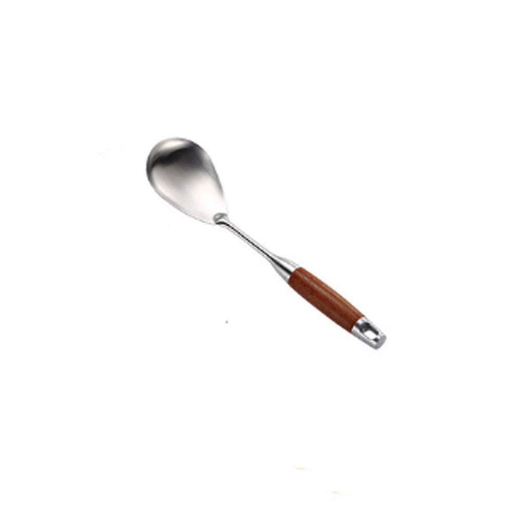 Premium 304 Stainless Steel Kitchenware Set - 5-Piece Soup Spoon, Colander & Frying Shovel - Durable Household Cooking Utensils for Soup, Pasta & Frying (Silver) - Perfect for Home Kitchens & Outdoor Cooking