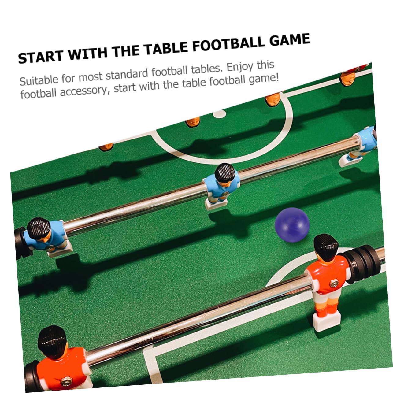 GANAZONO 12-Piece Mini Foosball Balls Set - Replacement Plastic Table Soccer Balls for Adults, Durable Resin Construction - Perfect for Game Rooms, Bars, and Family Fun Nights