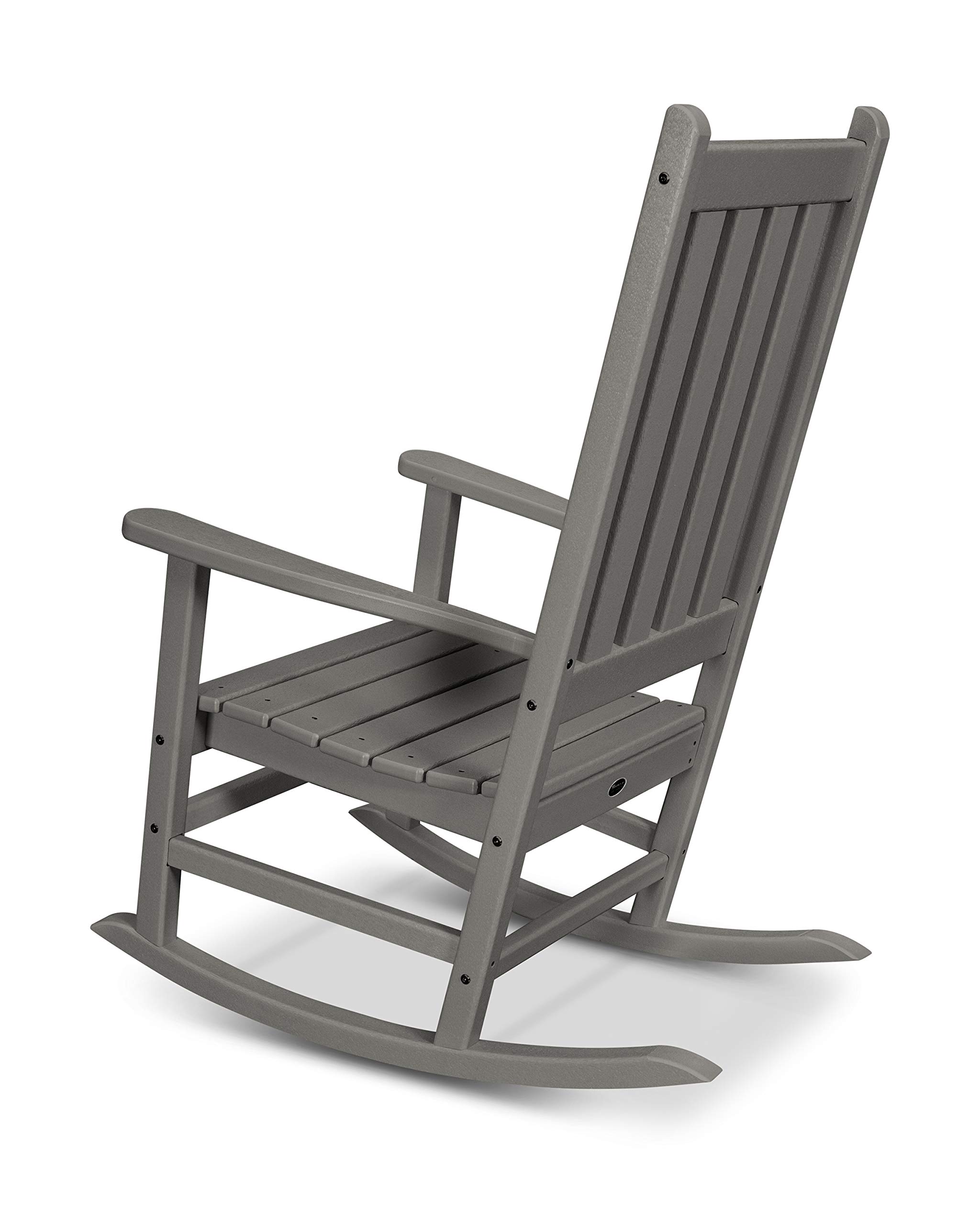 Trex Outdoor Furniture™ Cape Cod Rocker - Premium Durable Adirondack Chair in Charcoal Black for Patio, Garden, Deck & Backyard Relaxation