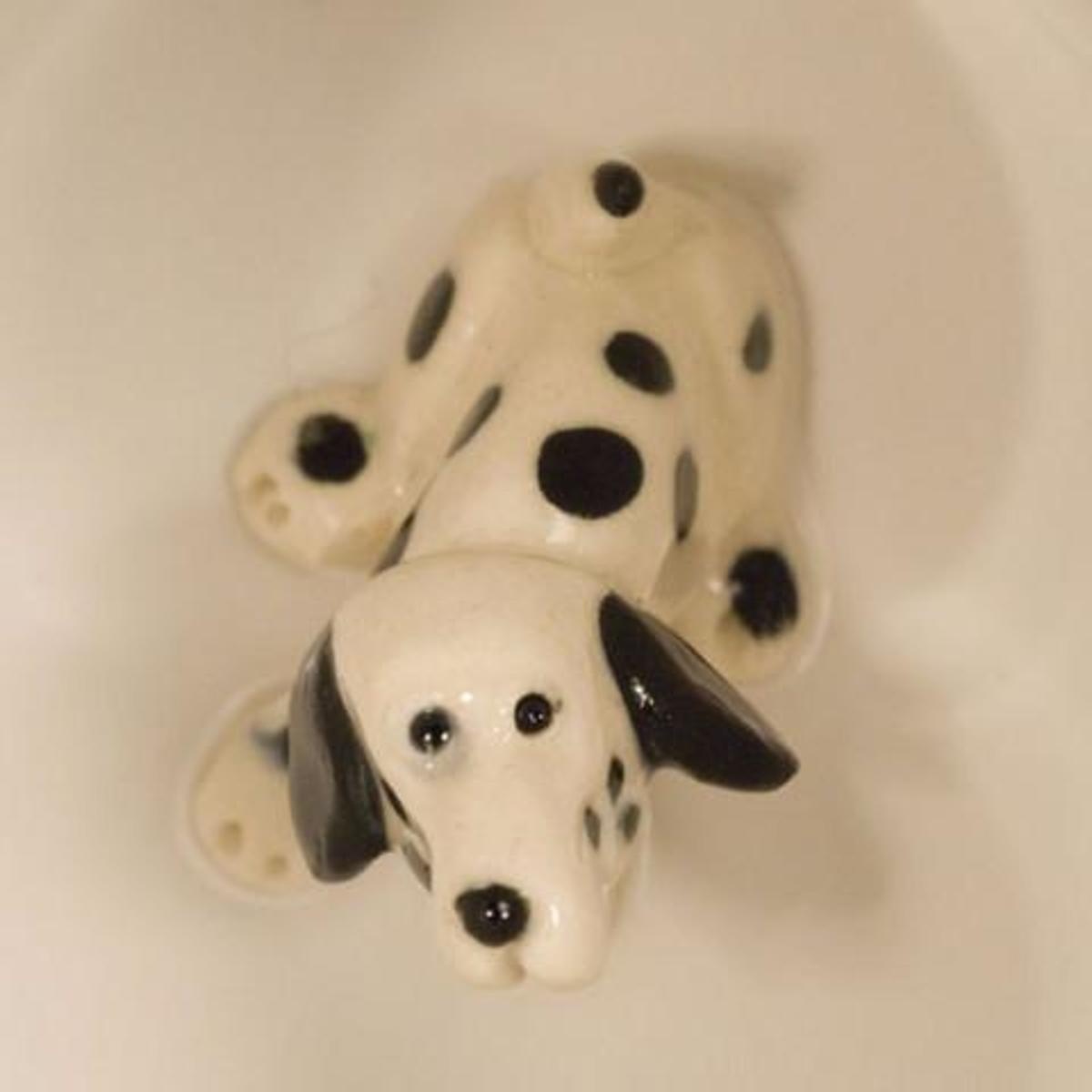 Cheer Up Cup for Dogs - Swayze Dalmatian Design Pet Bowl - Perfect for Playtime, Training & Mealtime