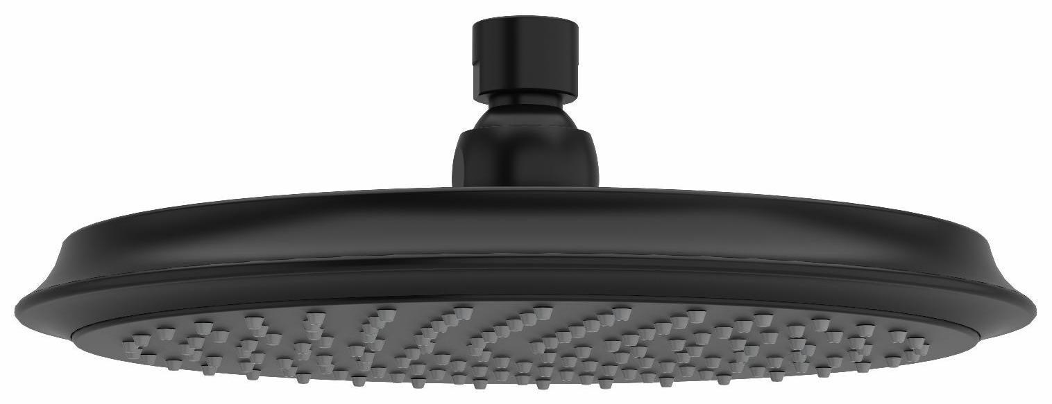9 Inch Round Black Rain Showerhead 408BK by RIOBEL - Perfect for Luxurious Spa-Like Bathroom Experience