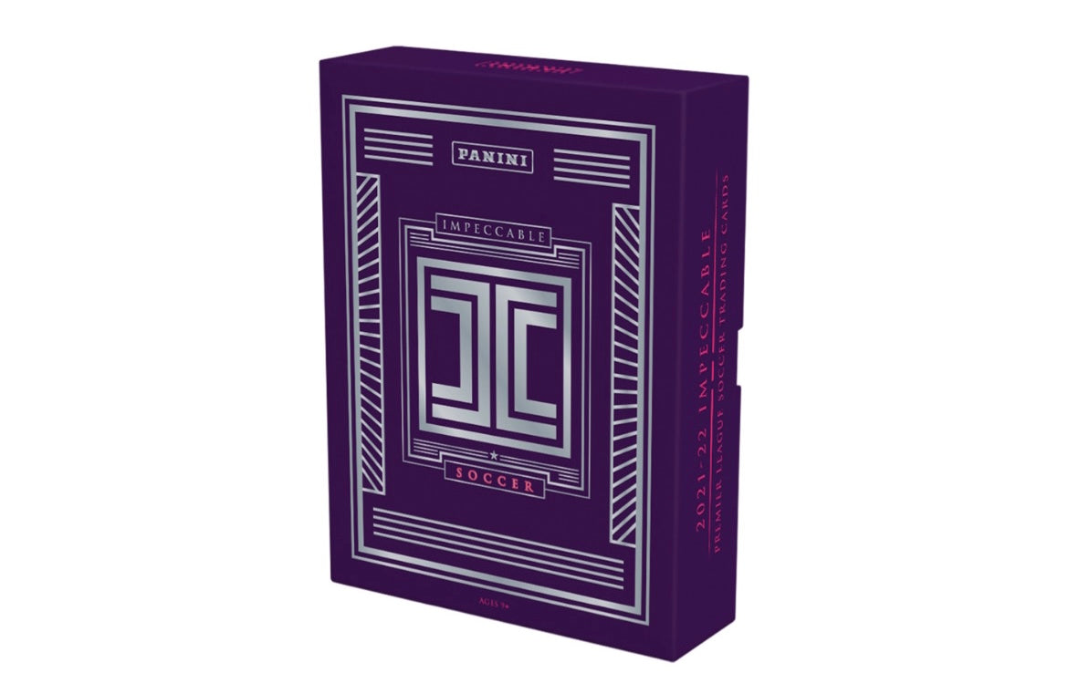 2021-2022 Panini Impeccable Premier League Soccer Hobby Box - Authentic Collectible Trading Cards for Soccer Fans & Card Collectors - Perfect for Gifts, Investments & Game Day Trading