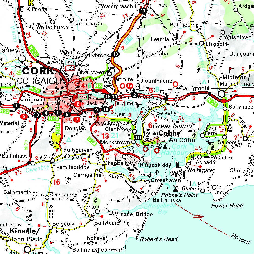 Michelin National Map 712 - Detailed Road Map of Ireland for Travel & Navigation | Perfect for Road Trips, Hiking & Adventure Planning
