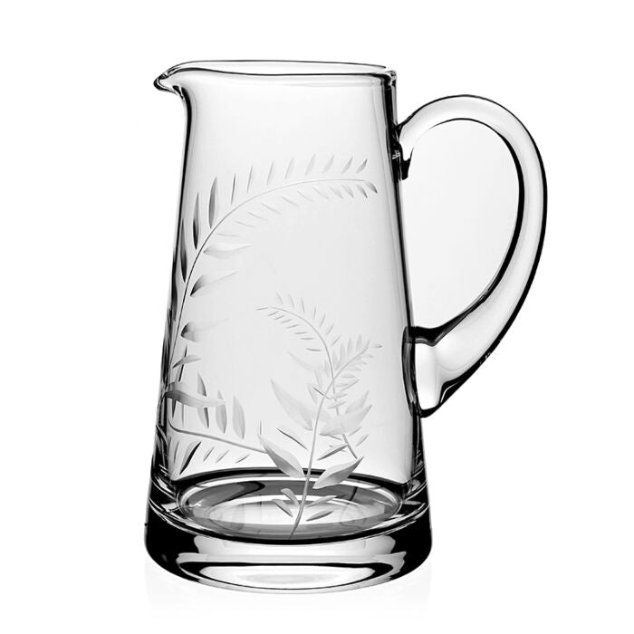 Premium 8 1/2 Inch Glass Jasmine Pitcher - Elegant Water & Beverage Dispenser for Iced Tea, Lemonade & Summer Parties - Perfect for Home, Kitchen & Outdoor Entertaining
