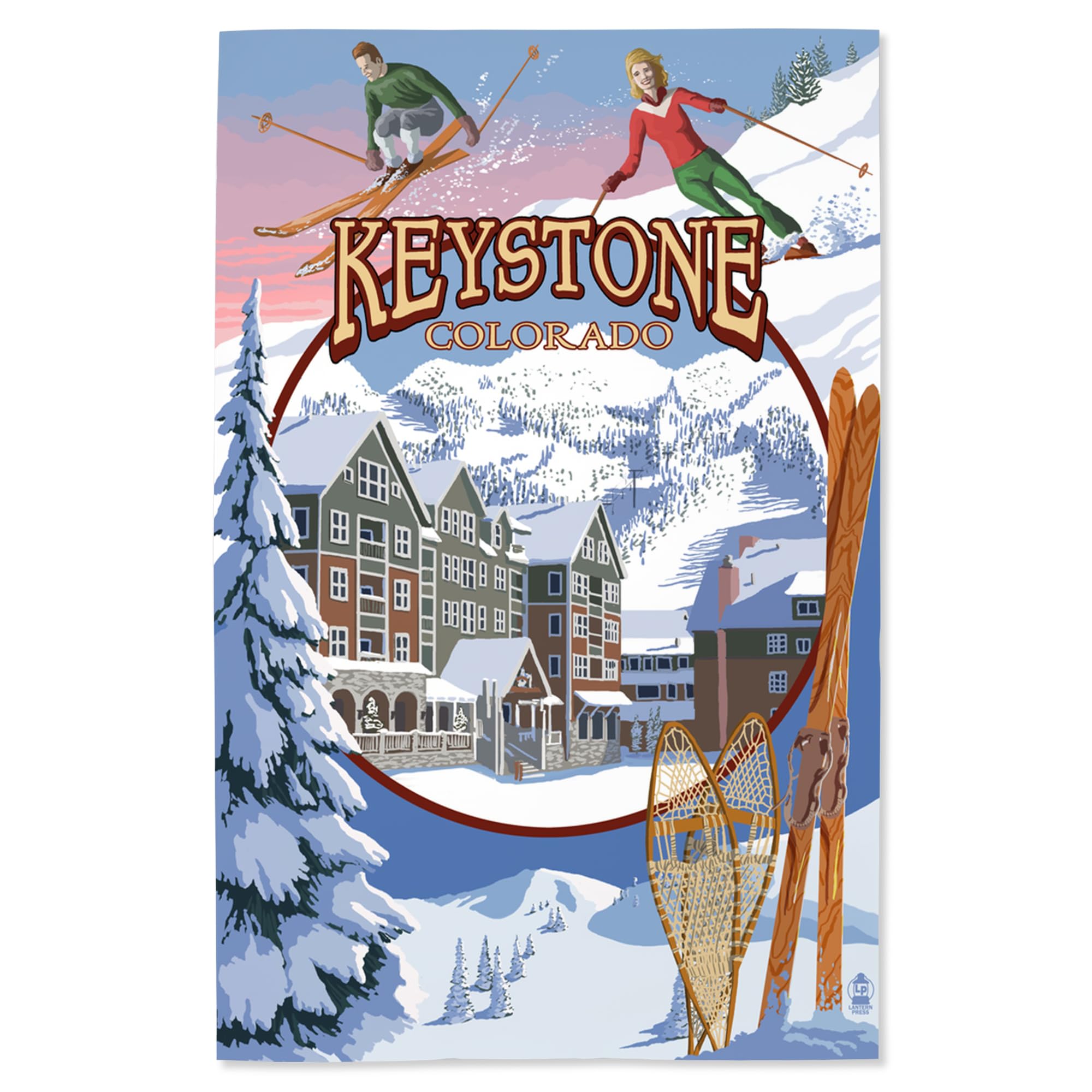 Lantern Press 16x24 Inch Giclee Art Print - Keystone Colorado Mountain Landscape Wall Decor - Perfect for Living Room, Bedroom or Office Decoration