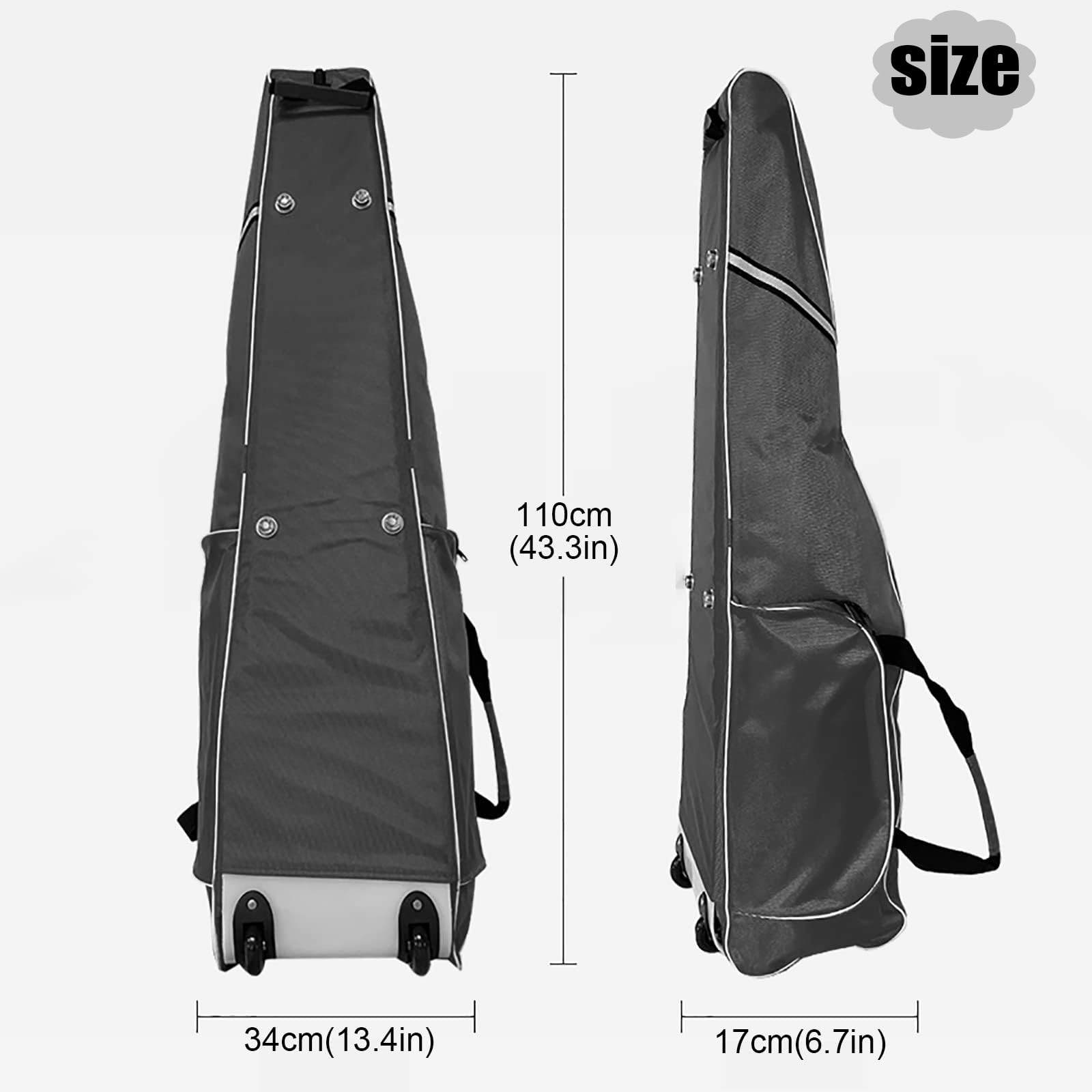 **Waterproof Oxford Fencing Bag - Large Capacity Roller Sword Bag for Foil, Epee & Saber - Durable & Portable Gear for Tournaments & Training**