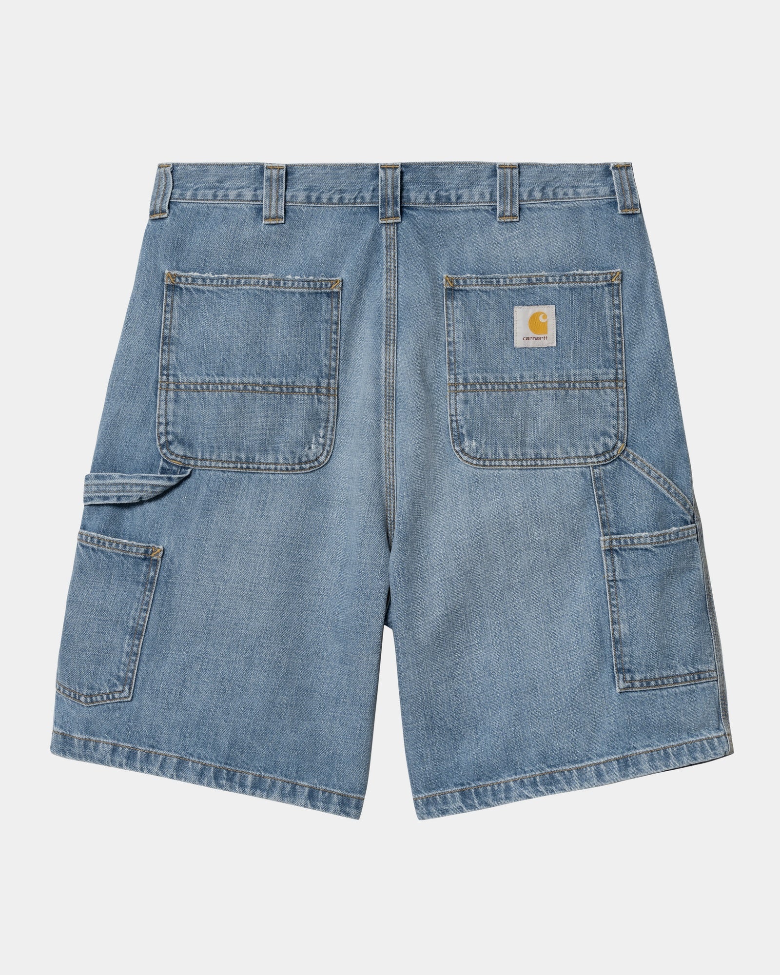 OG Single Knee Distressed Denim Shorts for Men - Vintage Washed Blue Jeans | Casual Streetwear, Summer Outfits, Beach & Party Wear
