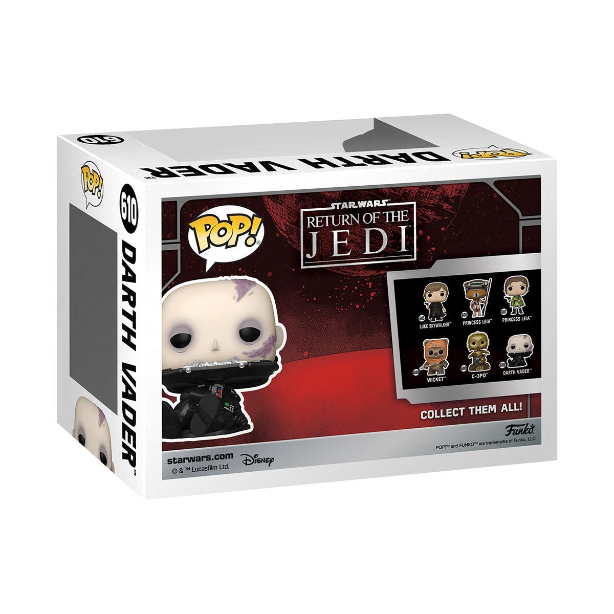 Star Wars Return of the Jedi 40th Anniversary Darth Vader Unmasked Collectible Figure - Perfect for Display, Gifts, and Star Wars Fans Collection