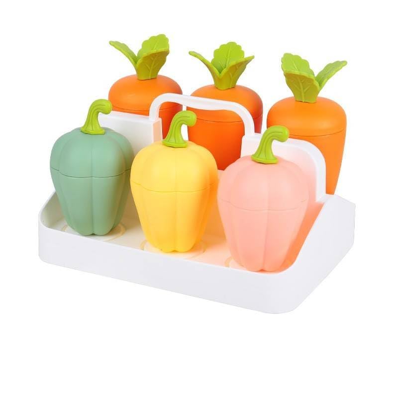 AGBO Popsicle Molds Set - 6 Pack Reusable Plastic Ice Pop Makers for Homemade Frozen Treats, BPA-Free Ice Cream Tray with Lids - Perfect for Kids Snacks, Summer Parties & Healthy Dessert Making