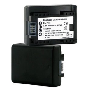 Replacement Battery for Canon BP-709 3.6V 890mAh Li-ion - Compatible with Canon Cameras, Camcorders & Power Devices - Perfect for Travel, Photography & Professional Use