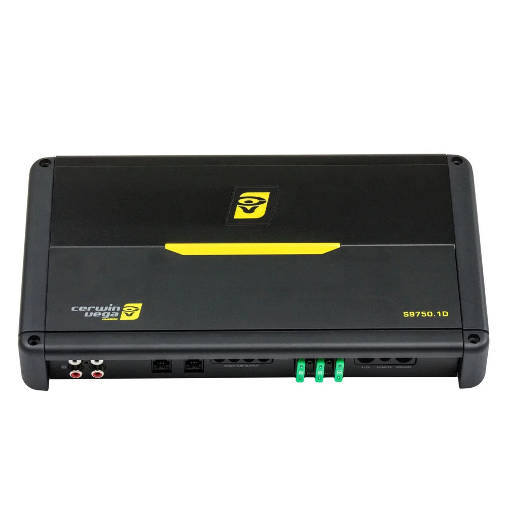Cerwin Vega S9750.1D Stroker Series 750W RMS Monoblock Car Amplifier - High Power Bass Boost for Car Audio Systems | Perfect for Subwoofers & Custom Car Stereo Upgrades
