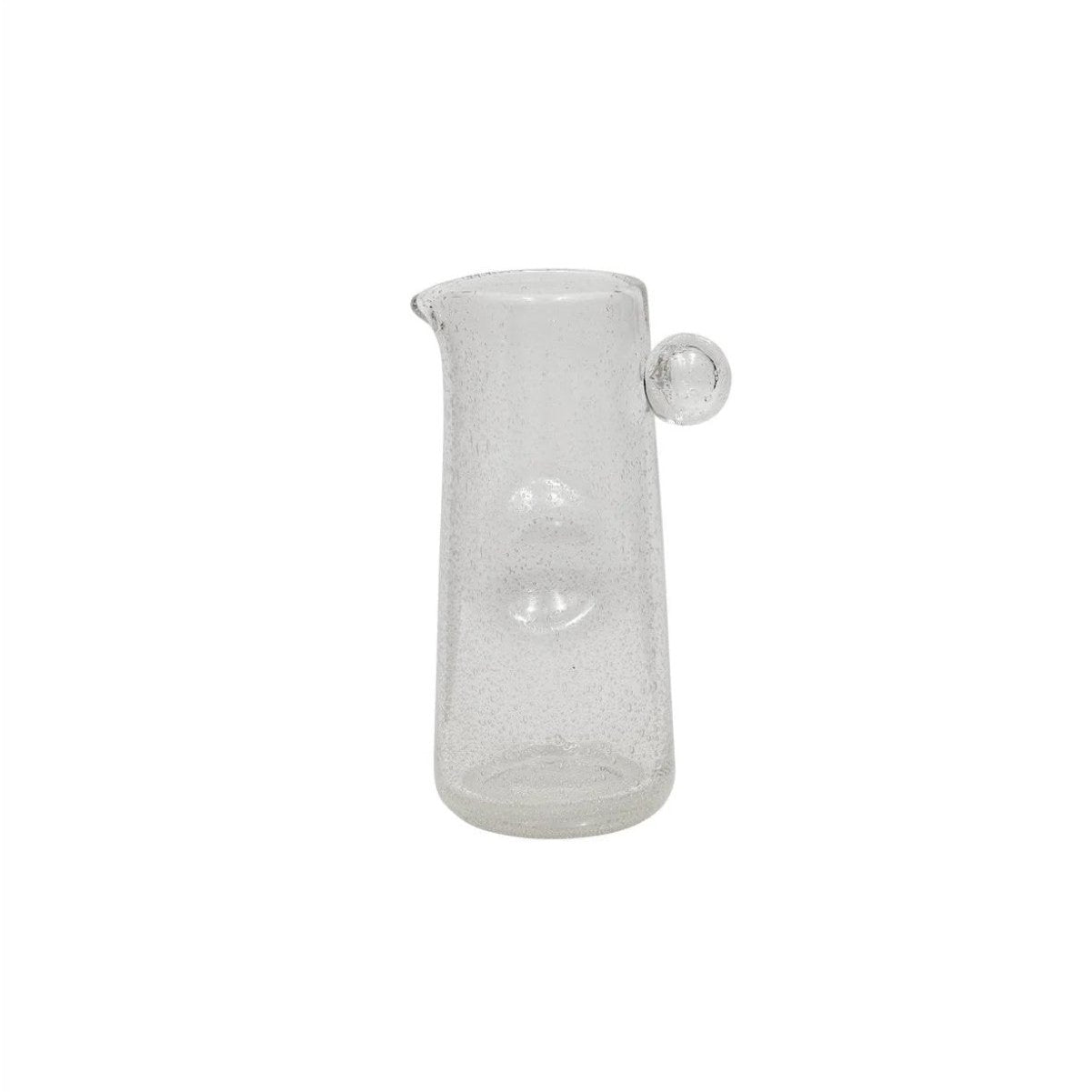 OYOY Kuki Jug - Small Clear Glass Pitcher for Water, Juice & Cocktails - Perfect for Parties, Dining & Home Decor