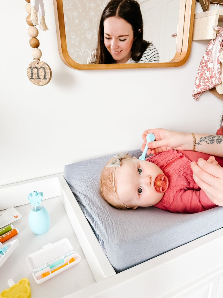 Oogiebear Brite - Safe & Gentle Baby Nose Cleaner for Newborns & Toddlers - Perfect for Home, Travel & Daycare Use
