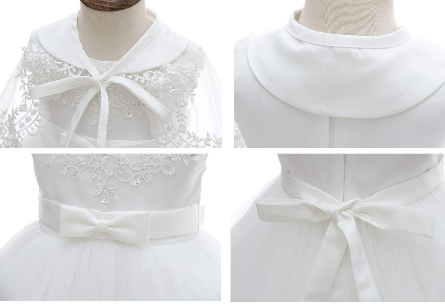 Silver Mermaid Christening Baptism Dress for Baby Girls - Elegant Satin & Tulle Flower Girl Dress for Baptism, Birthday & Special Occasions | Perfect for Church Ceremonies, Photo Shoots & First Birthday Parties