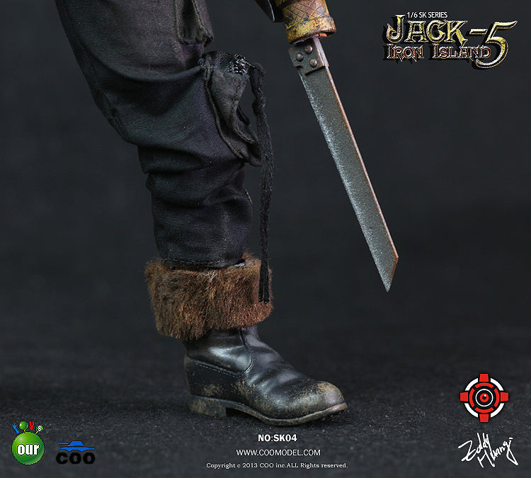 1/6 Scale Coo Model SK04 Iron Island Jack 5 Bucket Action Figure - Collectible Military Soldier Model for Display & Diorama Scenes