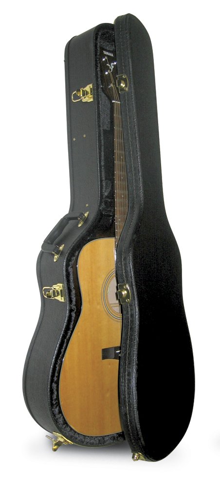 Yamaha F1HC Acoustic Guitar with Hardshell Case - Professional Quality Black Guitar for Beginners & Musicians - Perfect for Stage Performances, Studio Recording & Home Practice