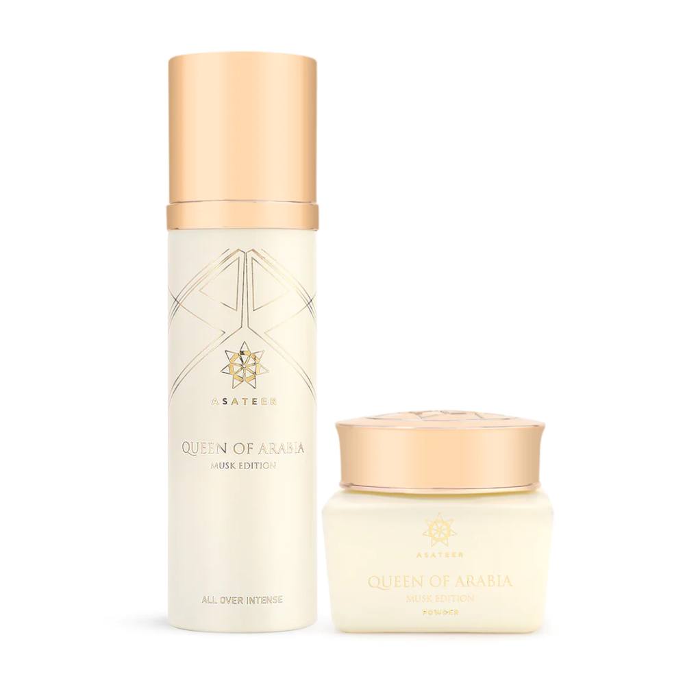 Queen of Arabia Musk Perfume Set - 2 Piece Luxury Fragrance Gift for Women, Perfect for Special Occasions & Evening Events
