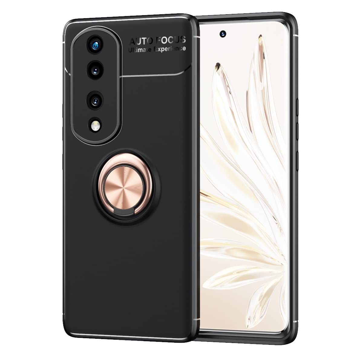 Huawei Honor 70 Pro Phone Case with 360° Rotating Magnetic Kickstand - Slim Shockproof TPU Cover with Heat Dissipation & Anti-Fall Protection | Perfect for Work, Travel & Outdoor Activities