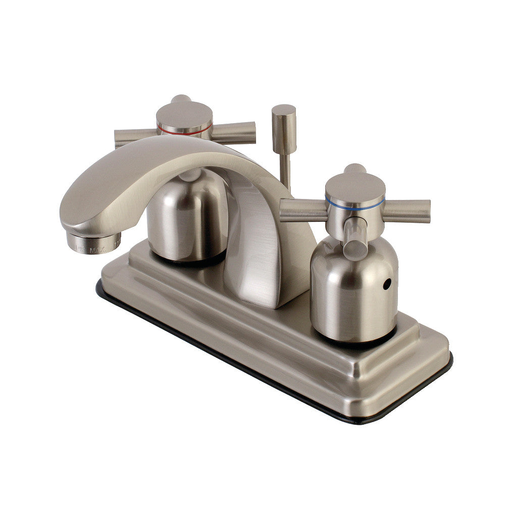 Kingston Brass KB4641DX 4-Inch Centerset Bathroom Faucet - Chrome Finish, Single Handle, Low Flow - Perfect for Small Bathroom Sinks, Powder Rooms & Guest Baths