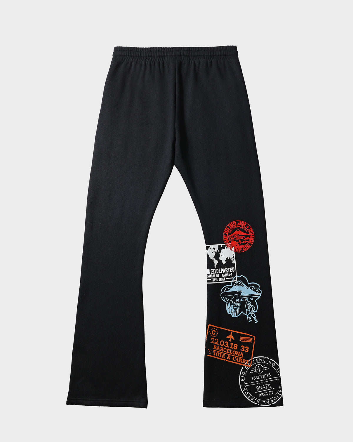 Globetrotter Hoodie & Sweats Set in Black - Cozy Travel Outfit for Men & Women | Perfect for Airplane, Road Trips & Casual Wear