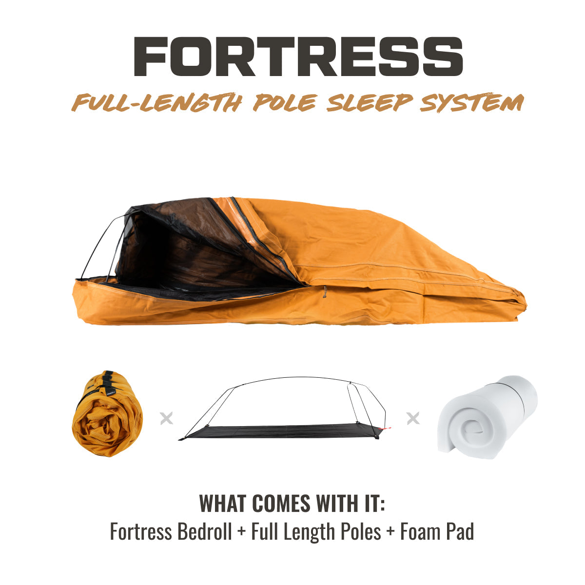 Canvas Cutter Fortress Sleep System - Waterproof & Durable Camping Tent for Outdoor Adventures | Perfect for Backpacking, Hiking & Emergency Shelter
