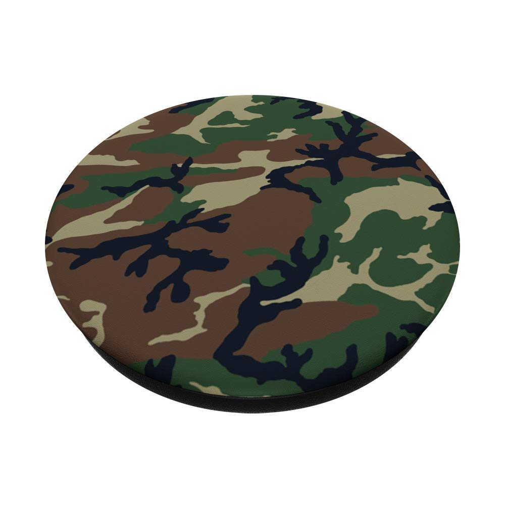 Green Olive Camouflage Mountain Collapsible Pop-Out PopSockets Swappable PopGrip - Expandable Phone Grip & Stand for iPhone, Samsung & Smartphones - Perfect for Hiking, Camping & Outdoor Adventures