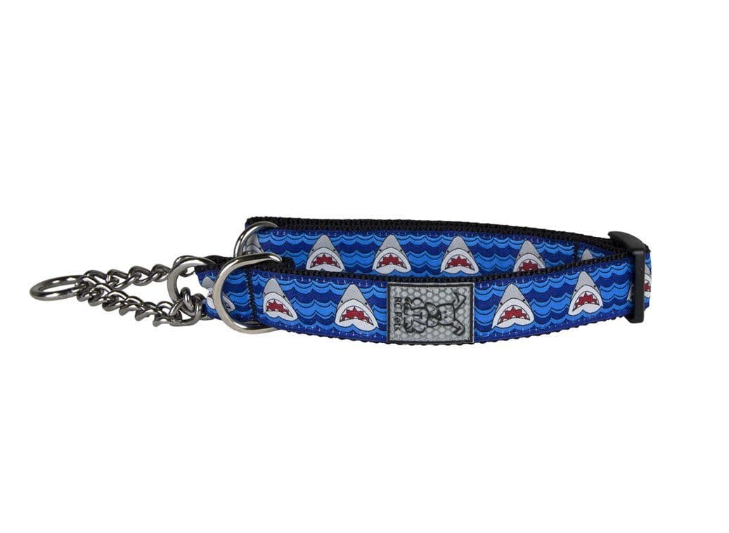 Martingale Dog Training Collar - Shark Attack Style - Adjustable & Safe for Small to Large Dogs - Perfect for Obedience Training & Walks