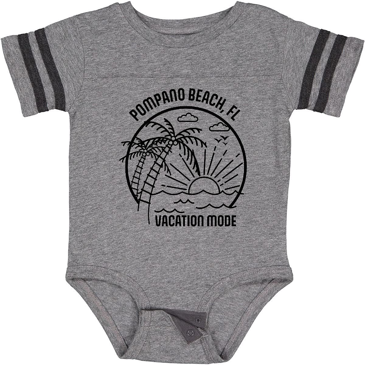 Inktastic Summer Vacation Mode Pompano Beach Florida Baby Bodysuit - Cute Florida-Themed Outfit for Beach Trips & Family Vacations