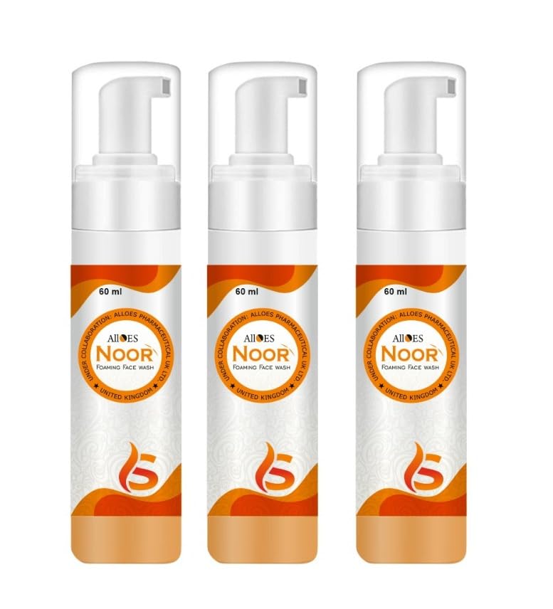 ALLOES PHARMACEUTICALS Salicylic Acid Foaming Face Wash for Oily & Acne-Prone Skin | Glycolic Acid Anti-Acne Cleanser 100ml (3-Pack) - Deep Cleansing for Blackheads & Breakouts - Perfect for Daily Skincare Routine
